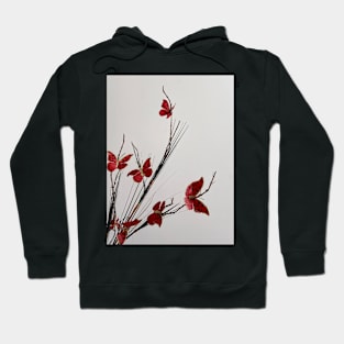 Butterfly on Flowers Hoodie